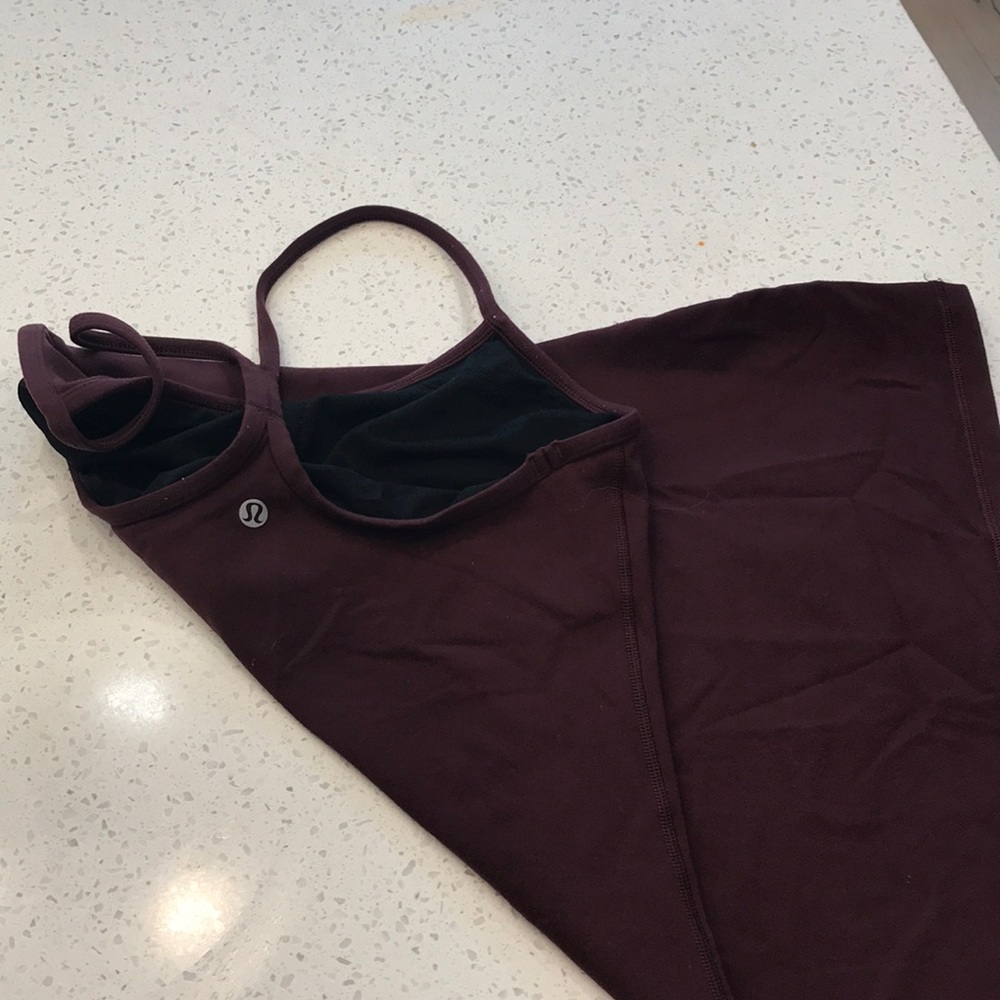 LULULEMON maroon racer back tank top
